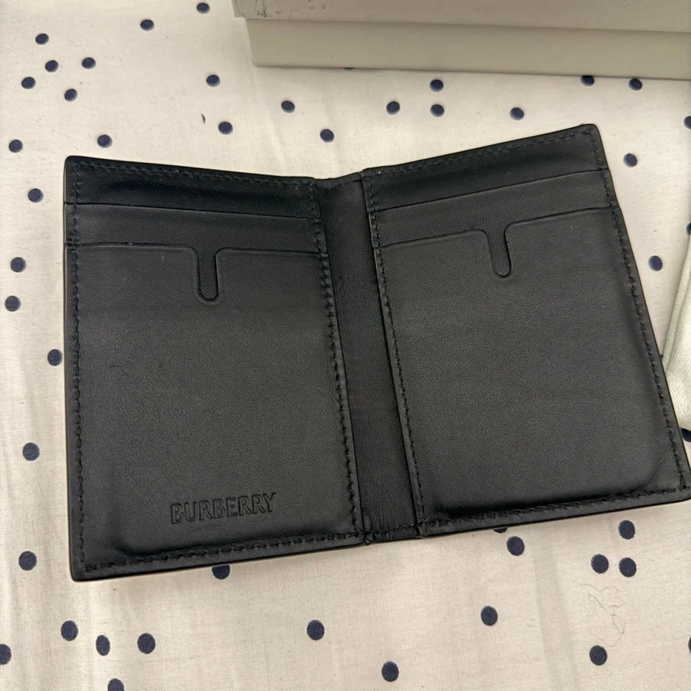 Burberry Embossed Leather Card Case - Picture 4 of 5